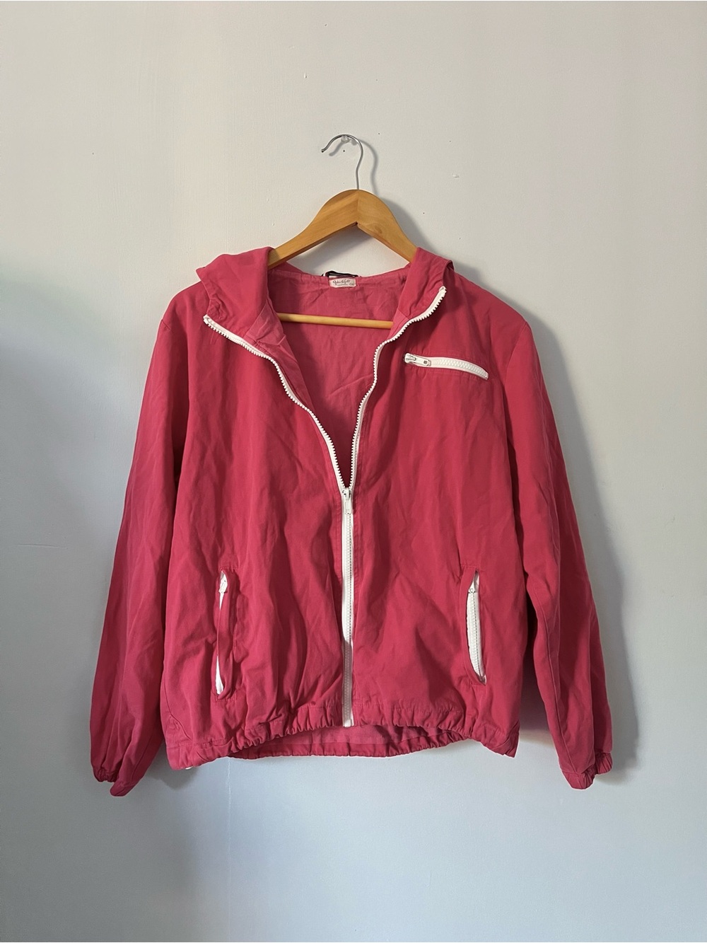 Brandy Melville red windbreaker jacket